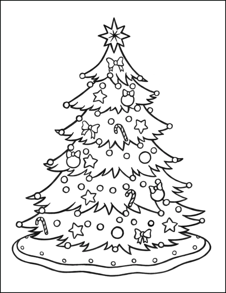 Easy Christmas Coloring Pages | Kids Coloring Pages